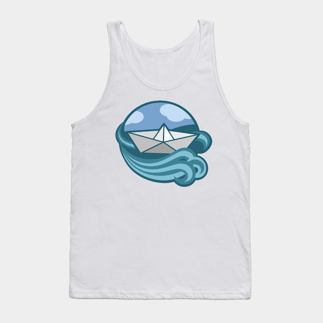 paper ship Tank Top by FromBerlinGift